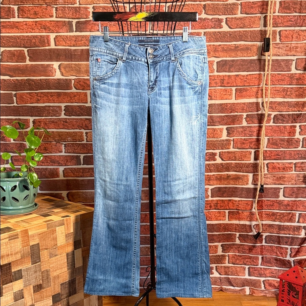 👖 Hudson Boot Cut Denim Jeans — Med Wash Blue — Sz 29 / P